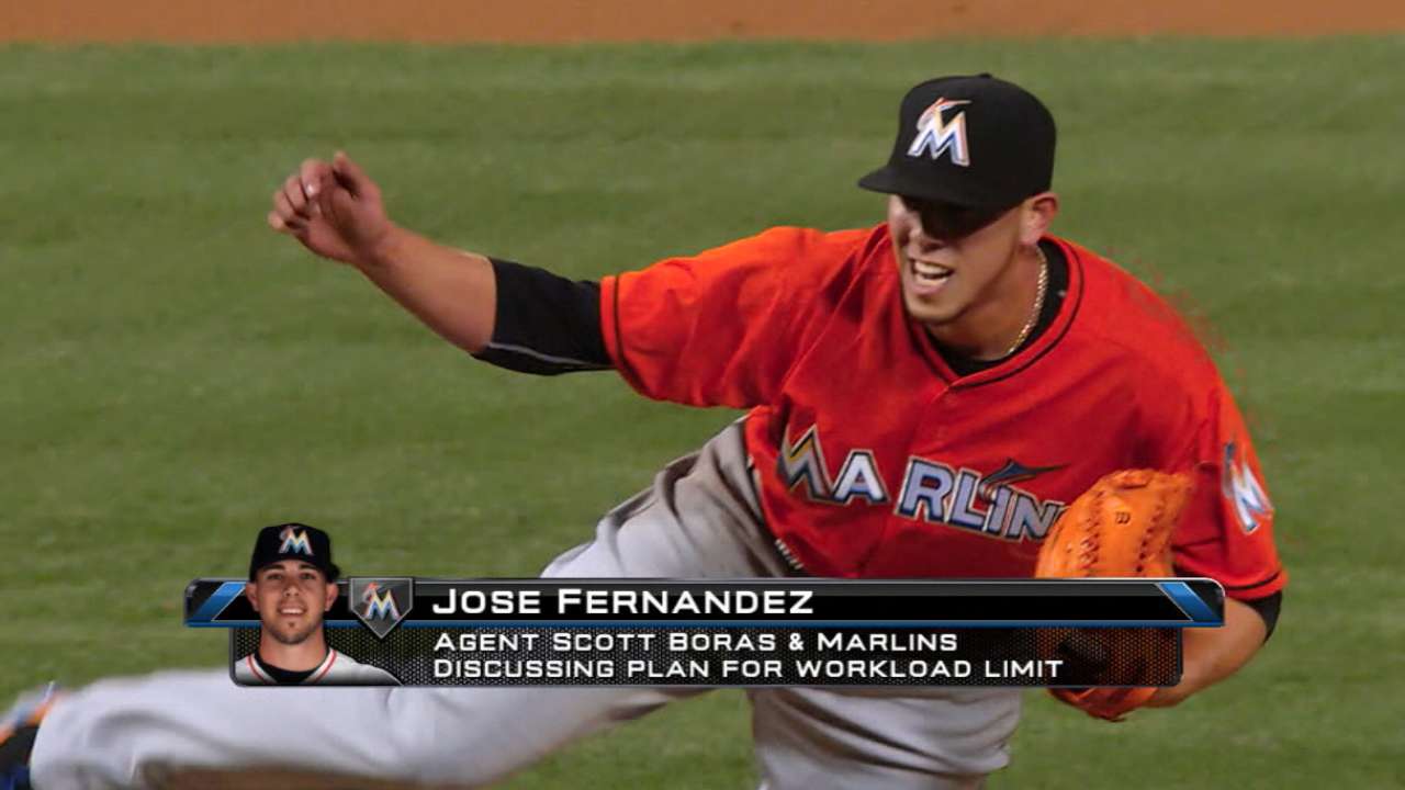 Marlins, Fernandez to discuss workload plan