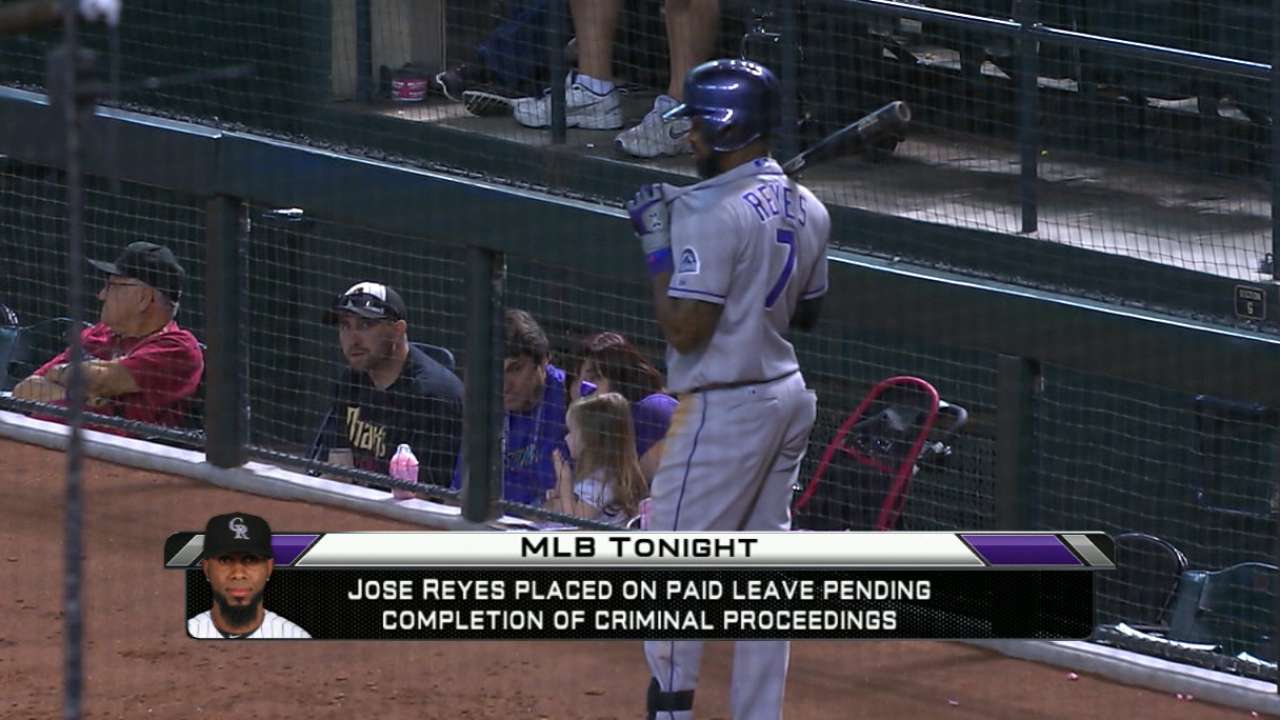 Reyes placed on leave with status in limbo