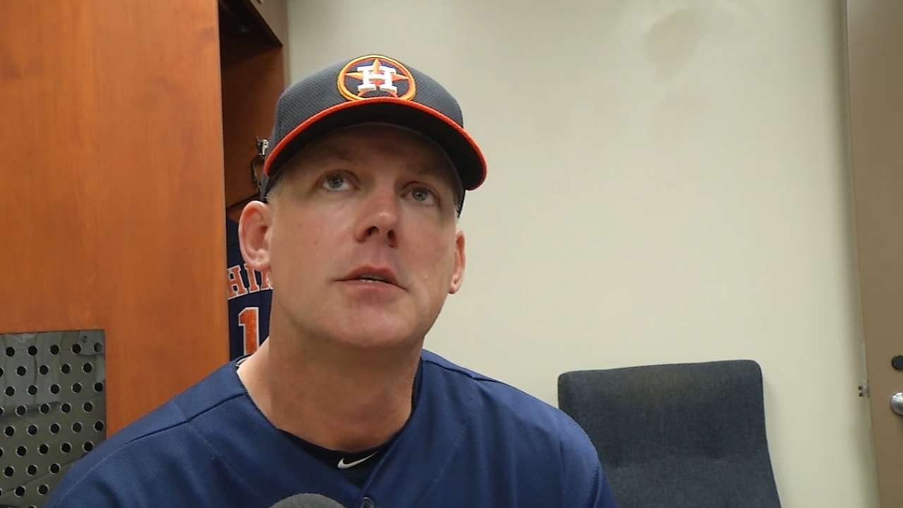 Hinch on his plan for bullpen