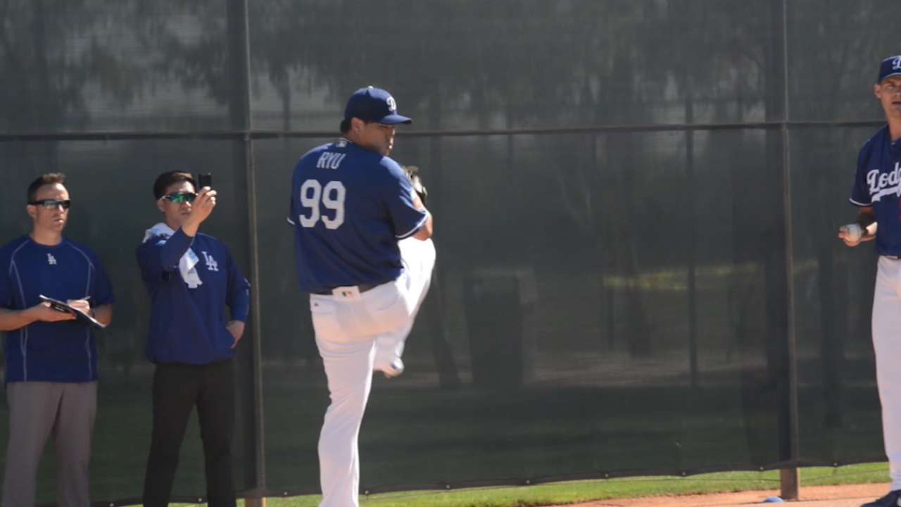 Ryu to rest after feeling shoulder discomfort