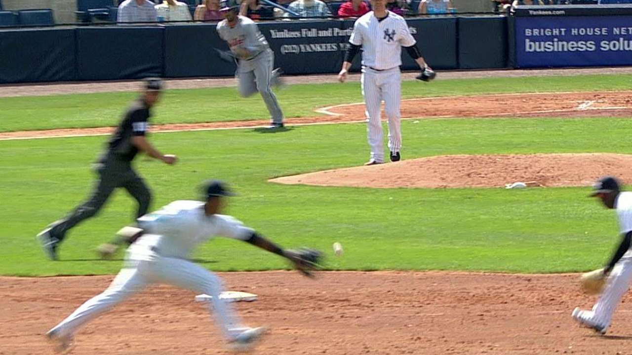 Castro robs Aviles up the middle