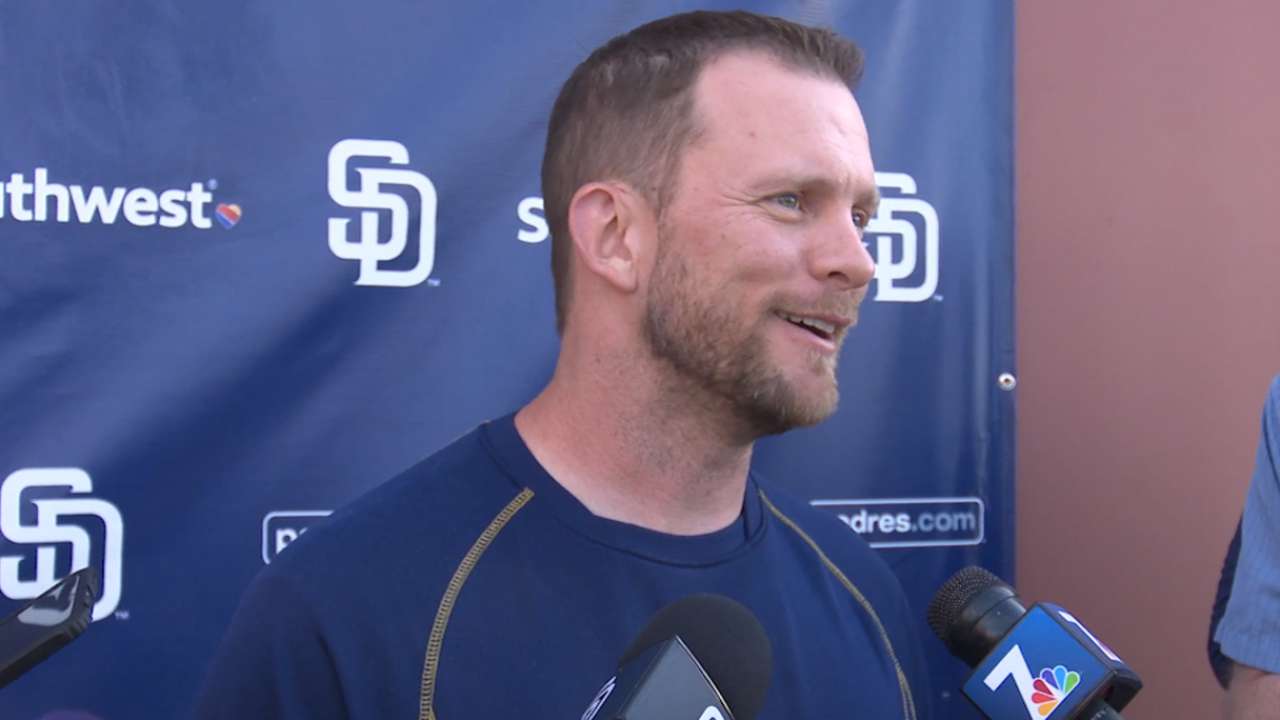 Friedrich happy to have landed with Padres