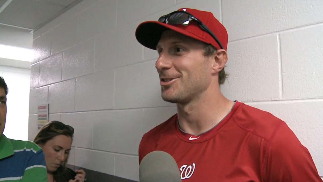 Scherzer makes spring debut
