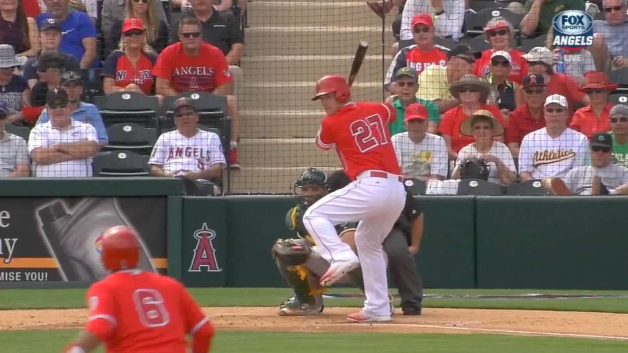 Trout excels in first game action of spring