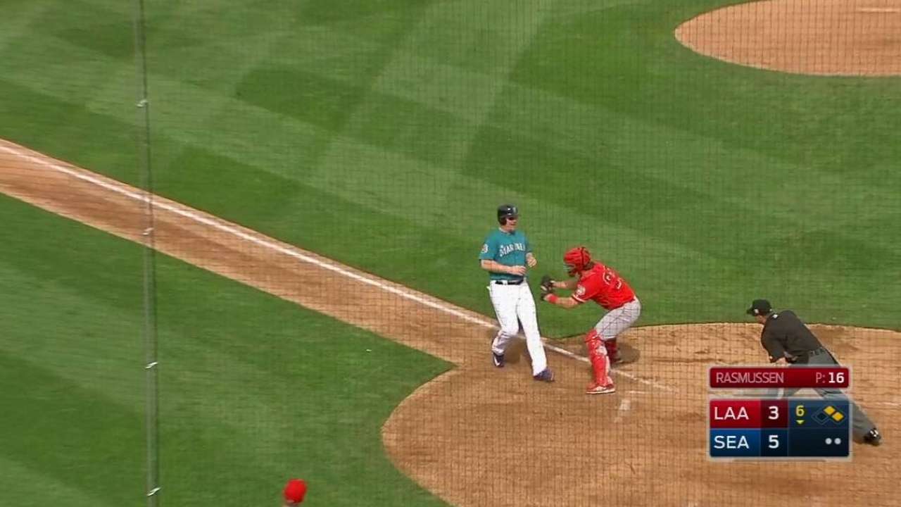 Ortega throws out Lind at home