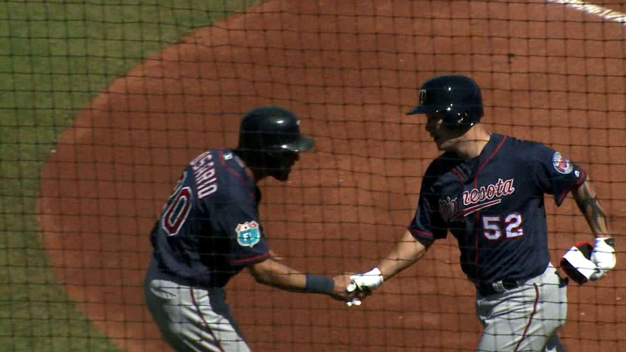 Park delivers grand slam for first Twins homer