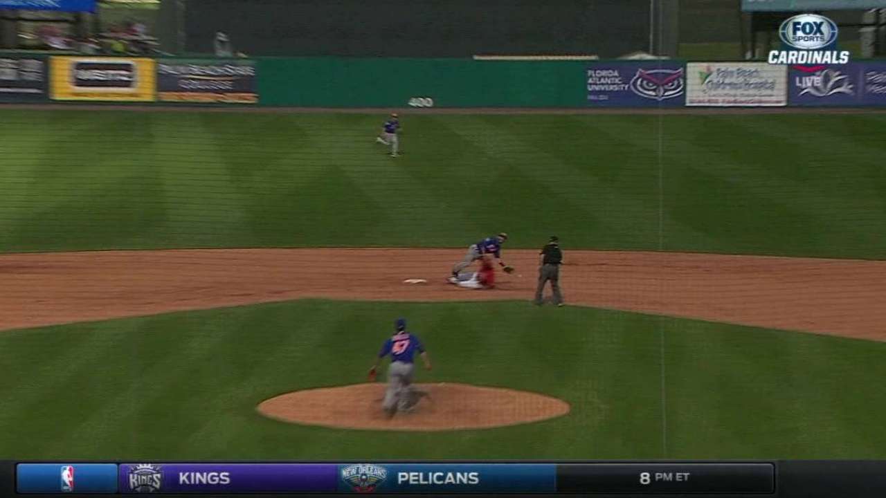 Tilson swipes third and scores