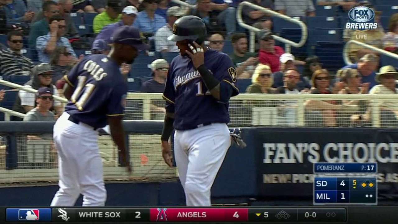 Maldonado scores on groundout