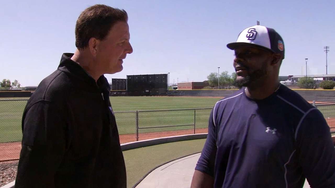 Rodney shoots first arrow with Padres