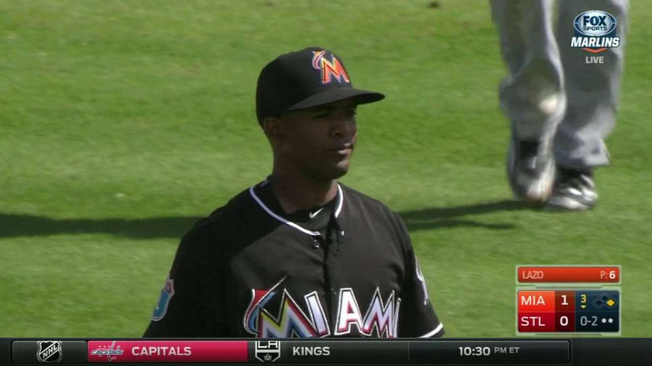Lazo strikes out Carpenter