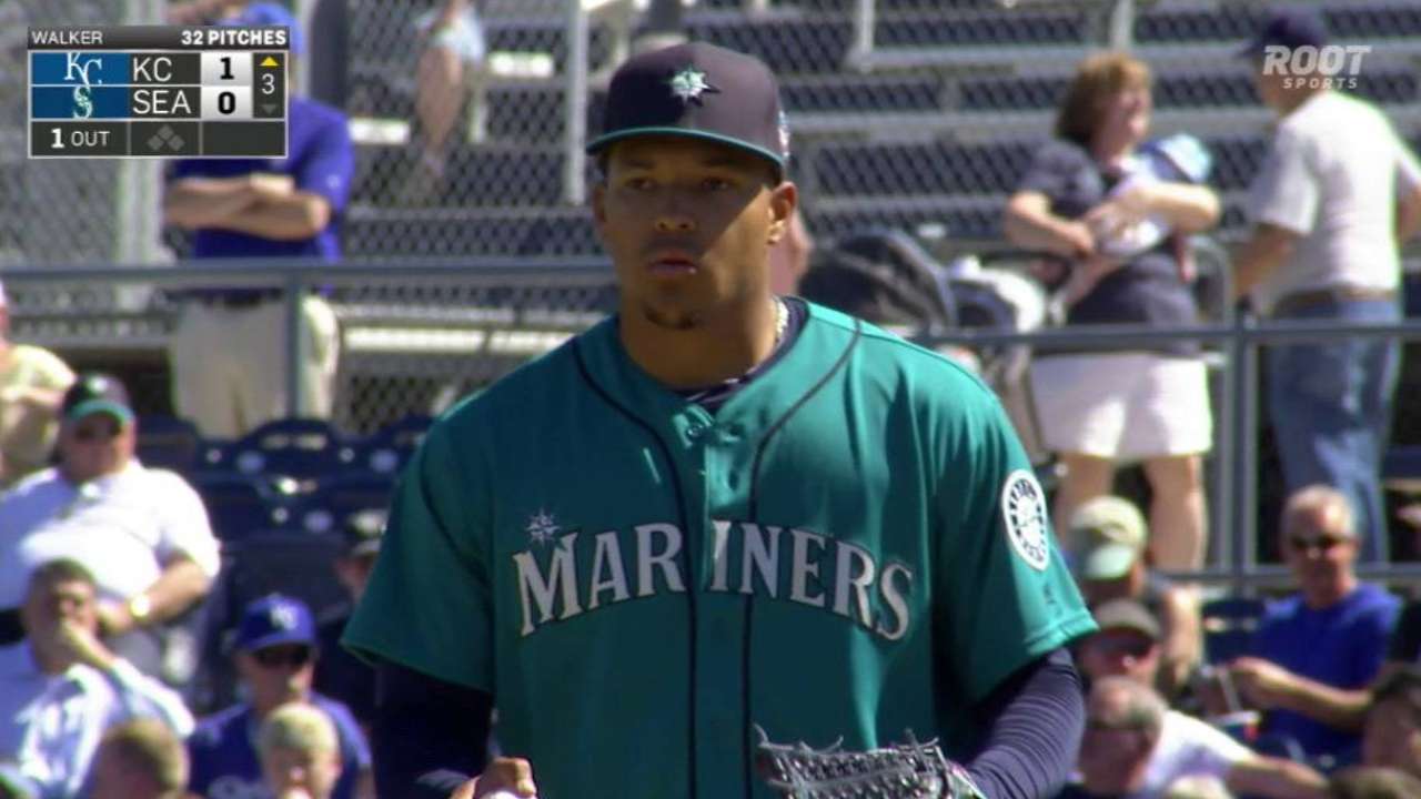 Walker on start, spring progress