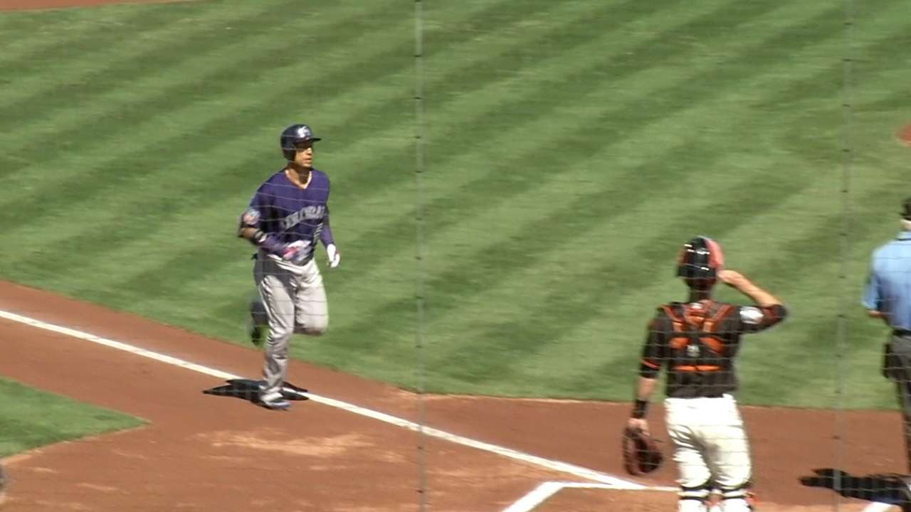 CarGo, Rockies spoil Cueto's Giants debut