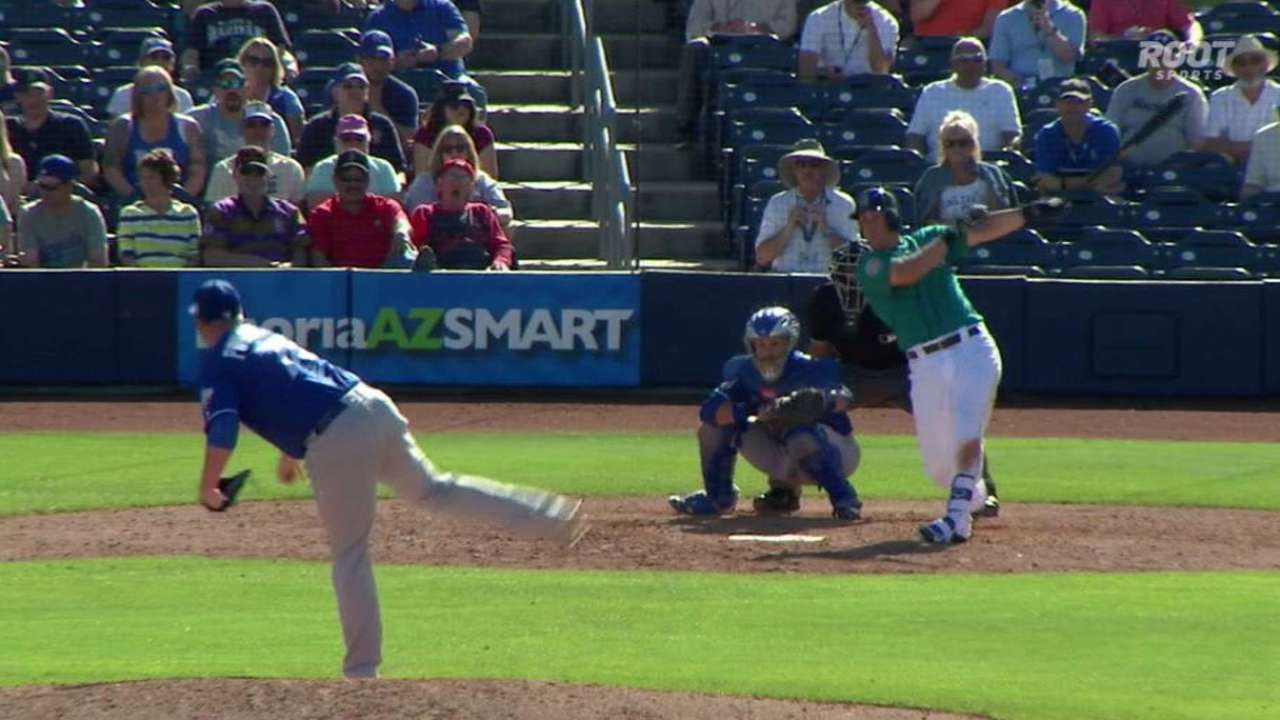 Lucas' RBI ground-rule double
