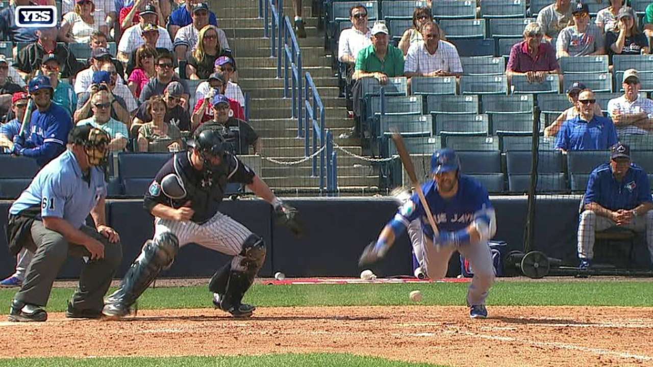 Chapman hits Bautista
