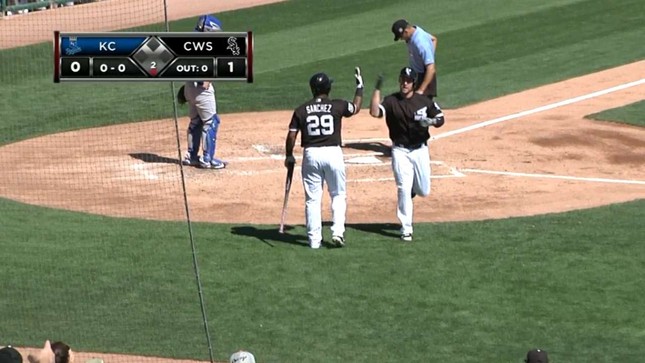 Davidson's solo home run