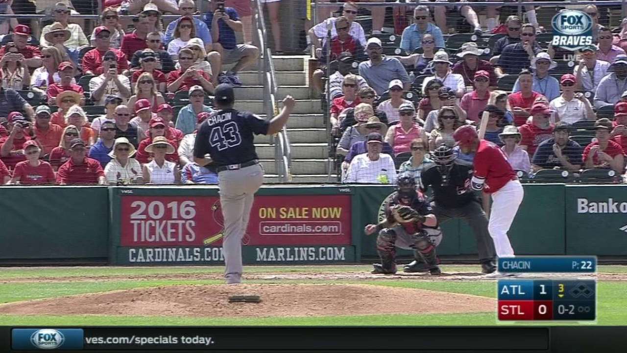 Chacin strikes out Molina
