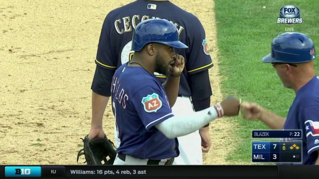 DeShields' two-run triple