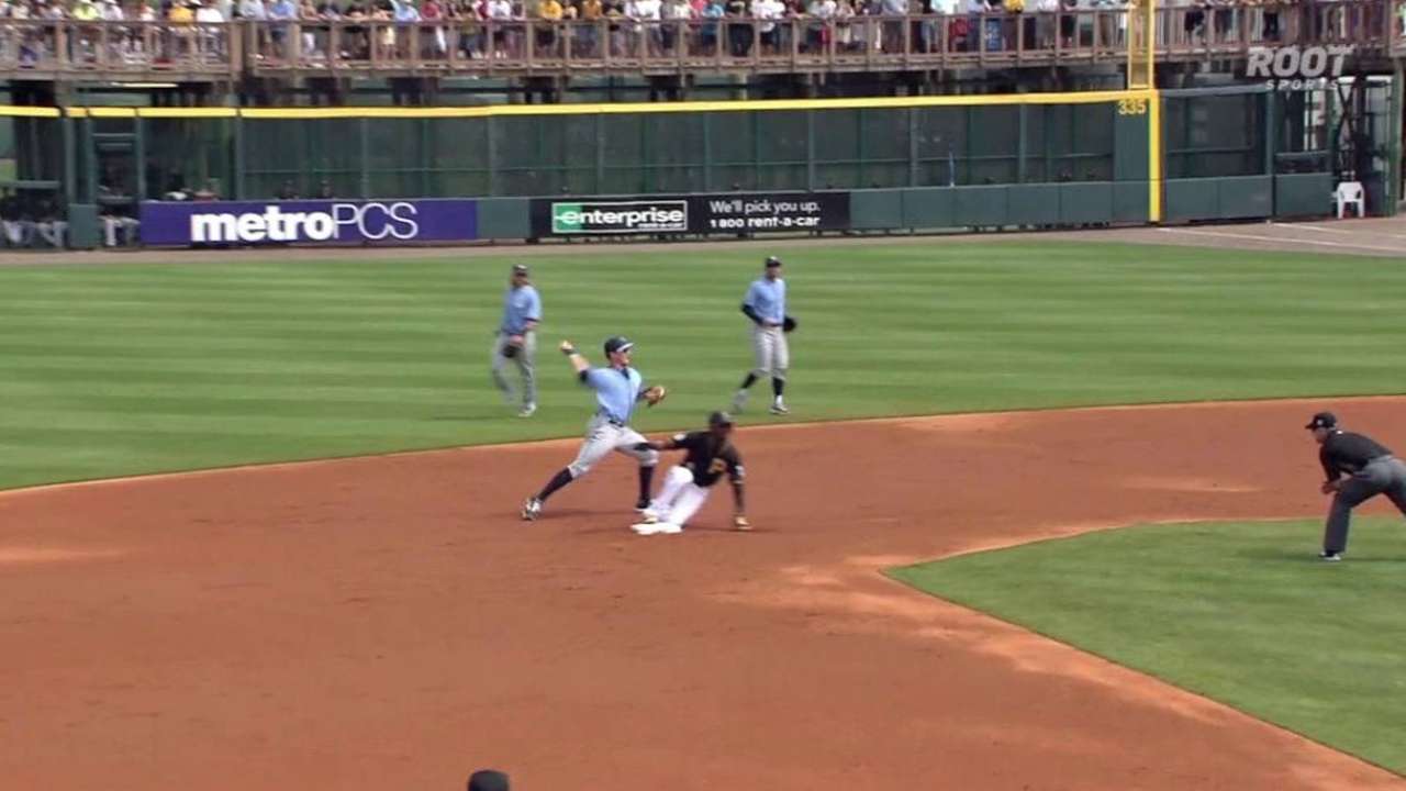 Rays turn double play