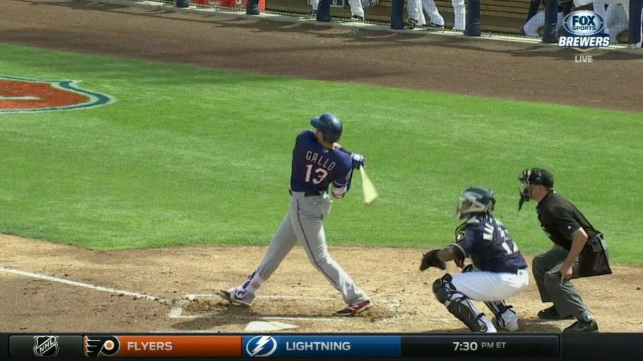 Gallo's blast off Garza sparks Rangers