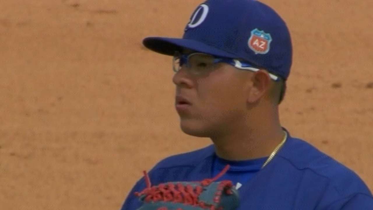 Urias fans side in order in 7th