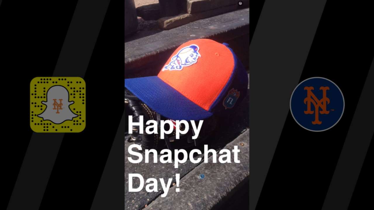 Mets give behind-the-scenes peek on Snapchat