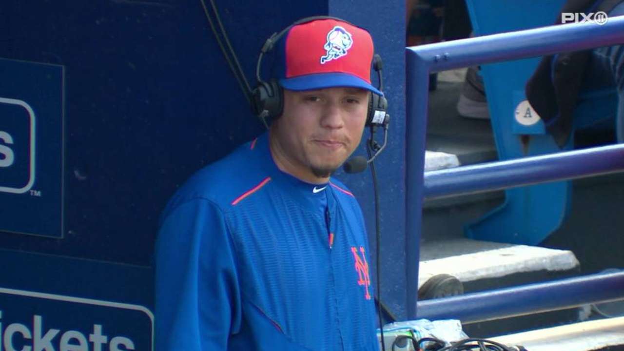 Flores on playing first base