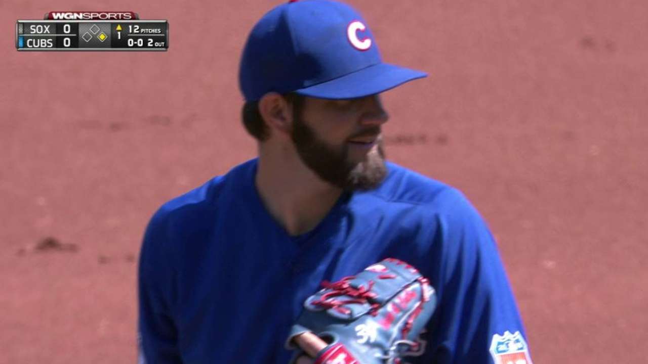 Hammel's offseason work translating to mound