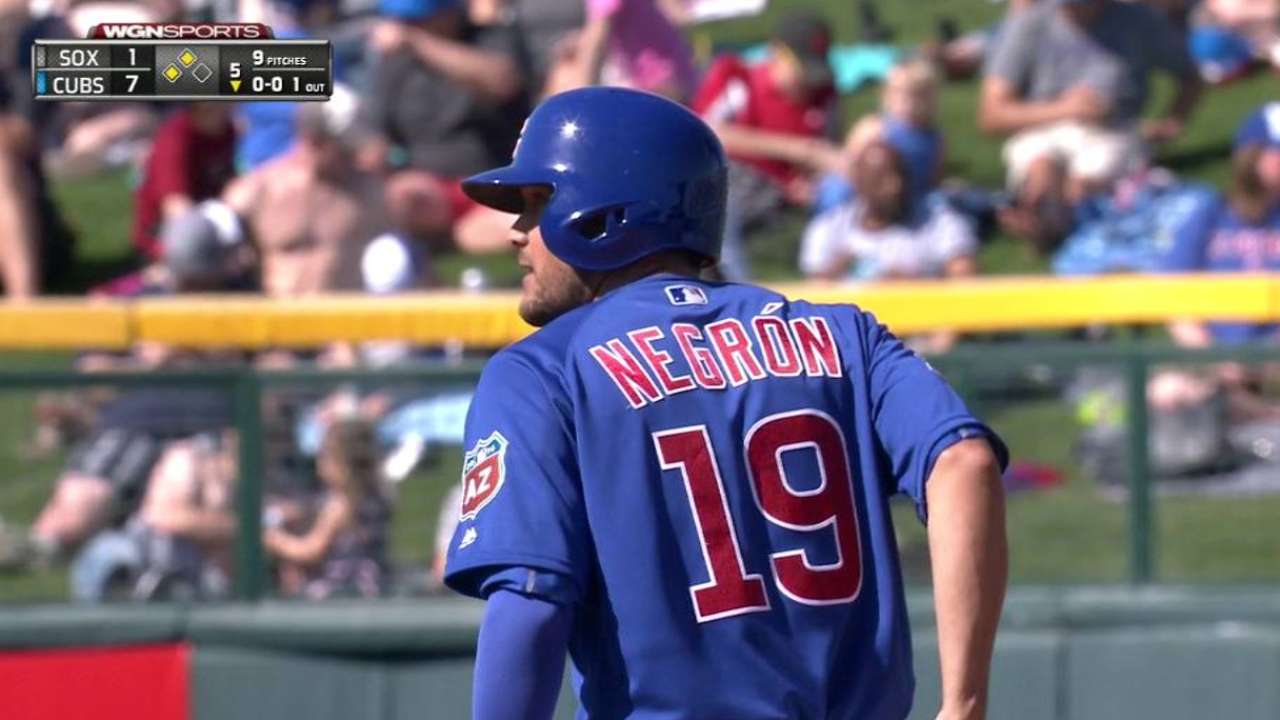 Negron's RBI double