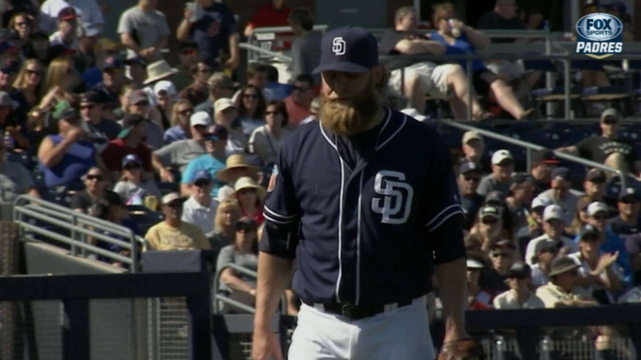 Cashner brings heat in hitless outing vs. Tribe