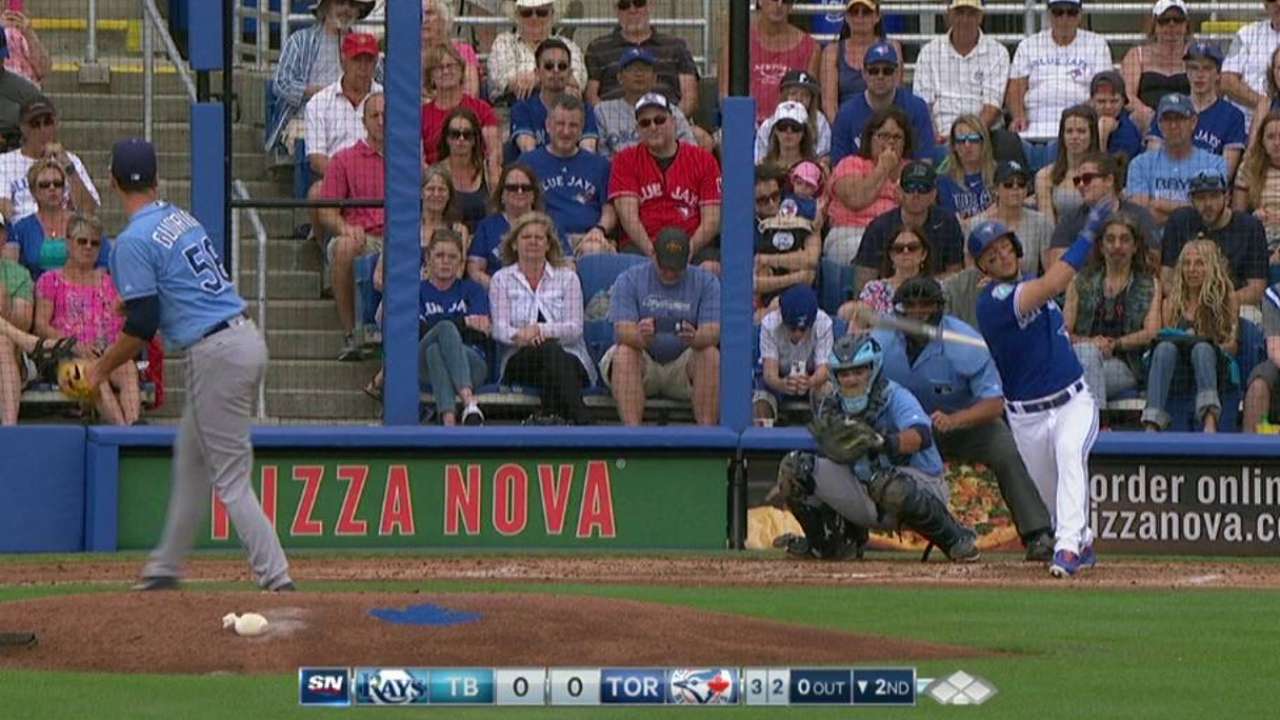 Guerrieri faces Jays' best in first MLB spring start