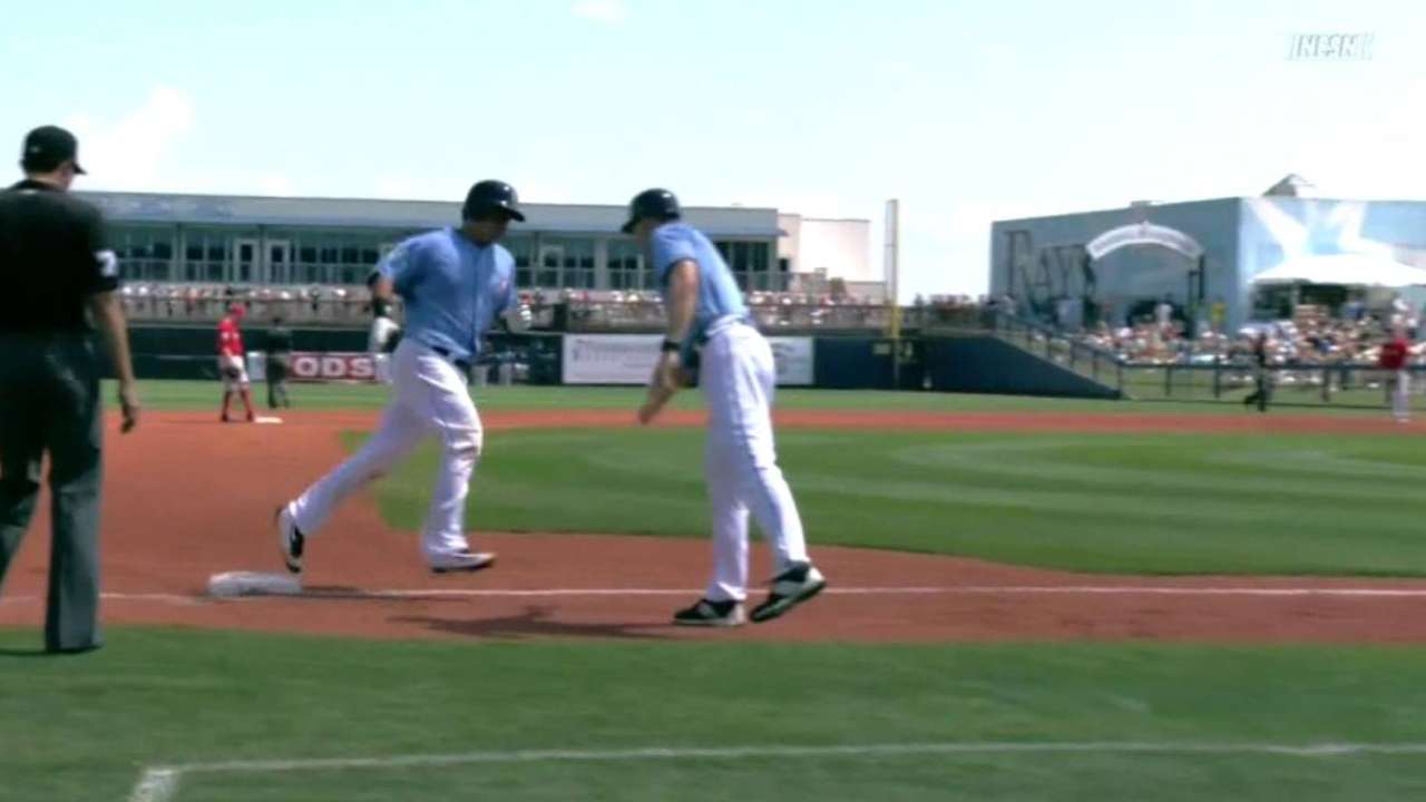 Rays' hitters have a ball vs. Porcello, Red Sox