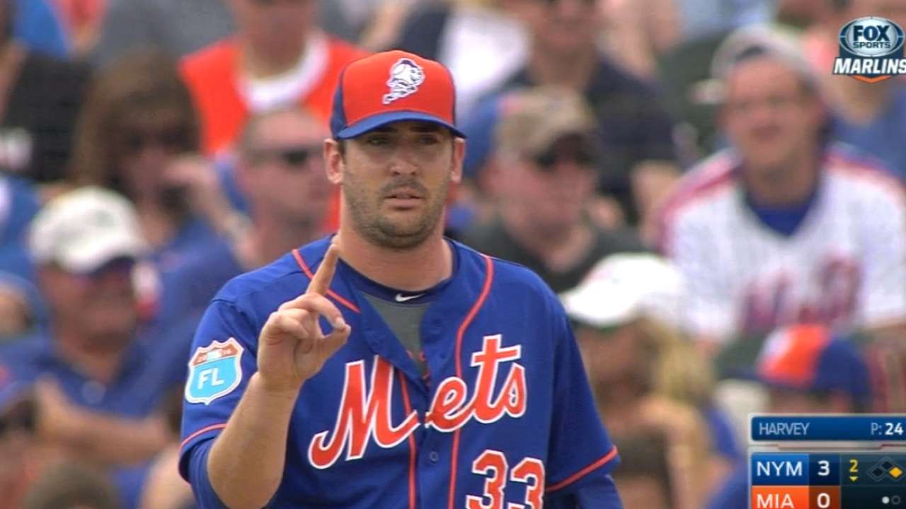 Harvey's four scoreless innings