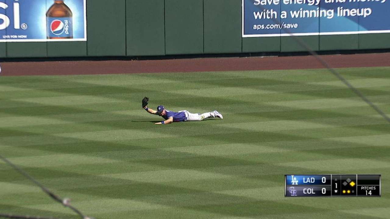 Pederson's fantastic catch