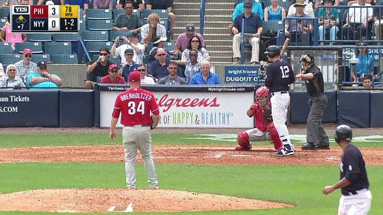 Oberholtzer strikes out Headley