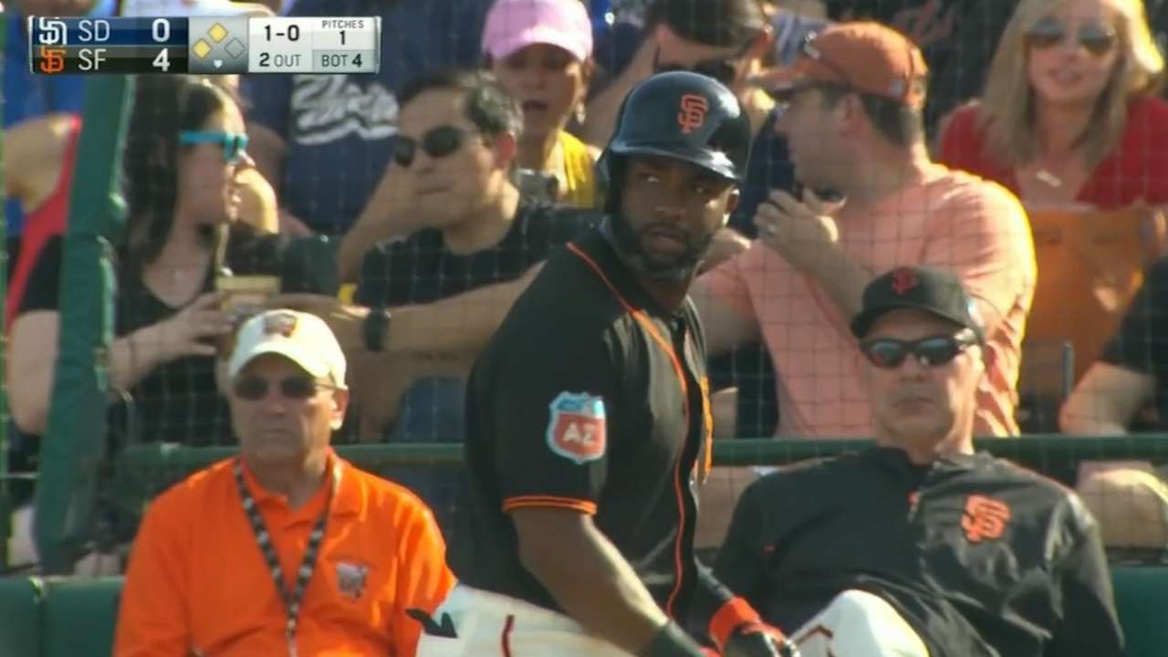Giants' five-run 4th