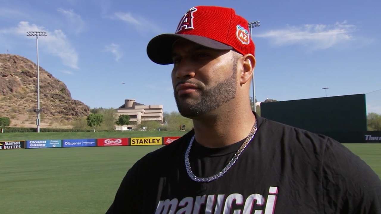 Pujols on preparing for 2016