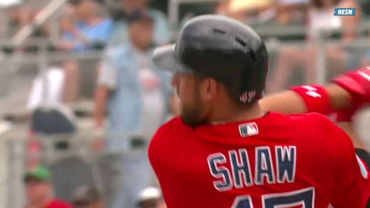 Shaw three-run blast