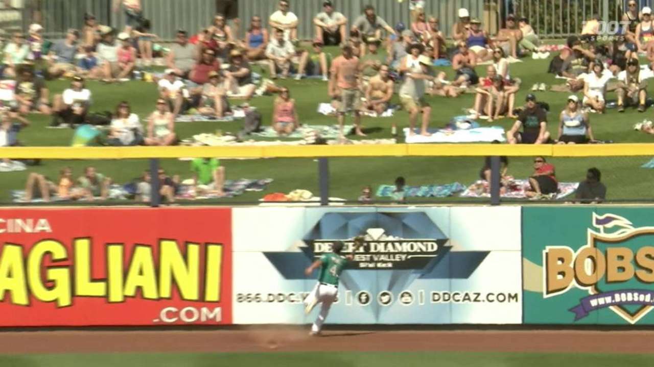 Powell's grab at the wall