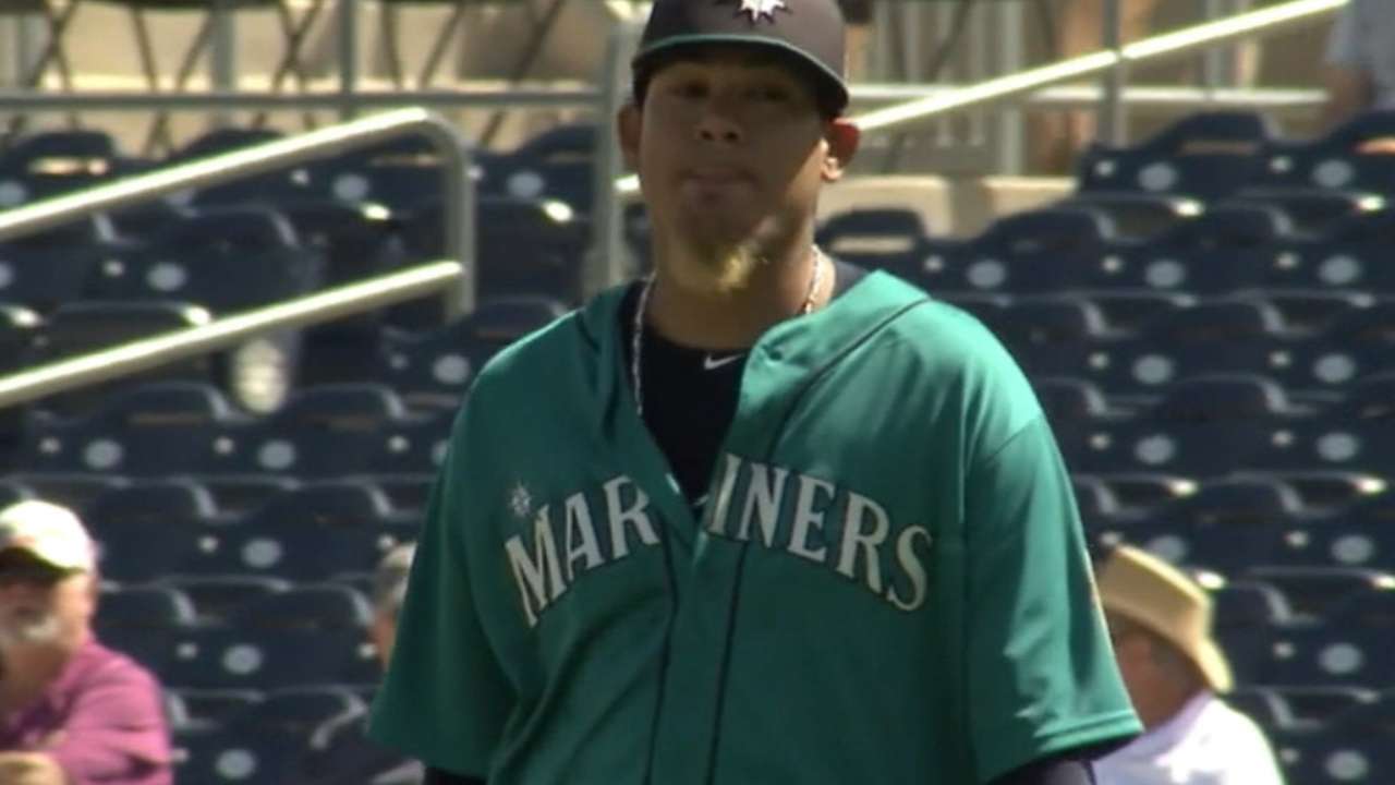 King Felix's five strikeouts