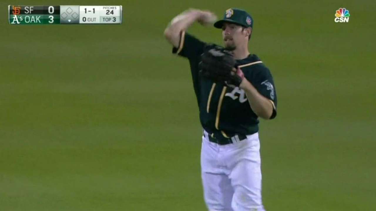 Burns' second diving grab