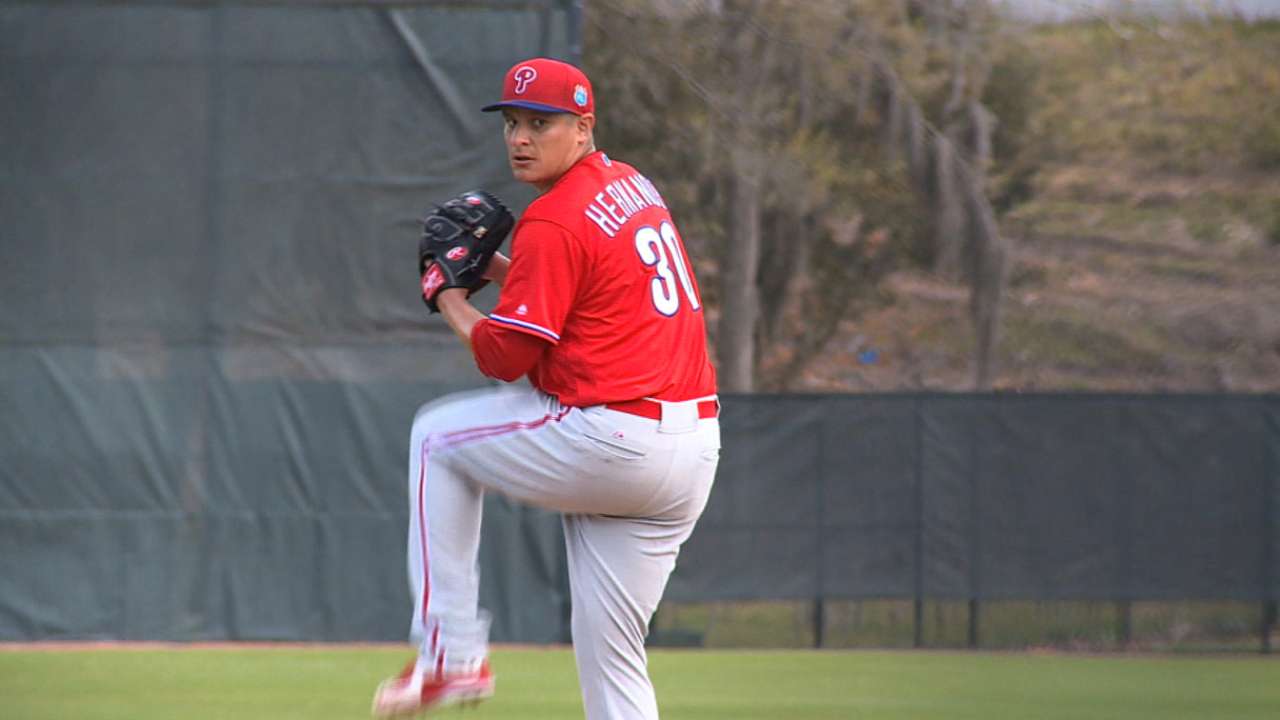 Hernandez returns to mound in Minors game