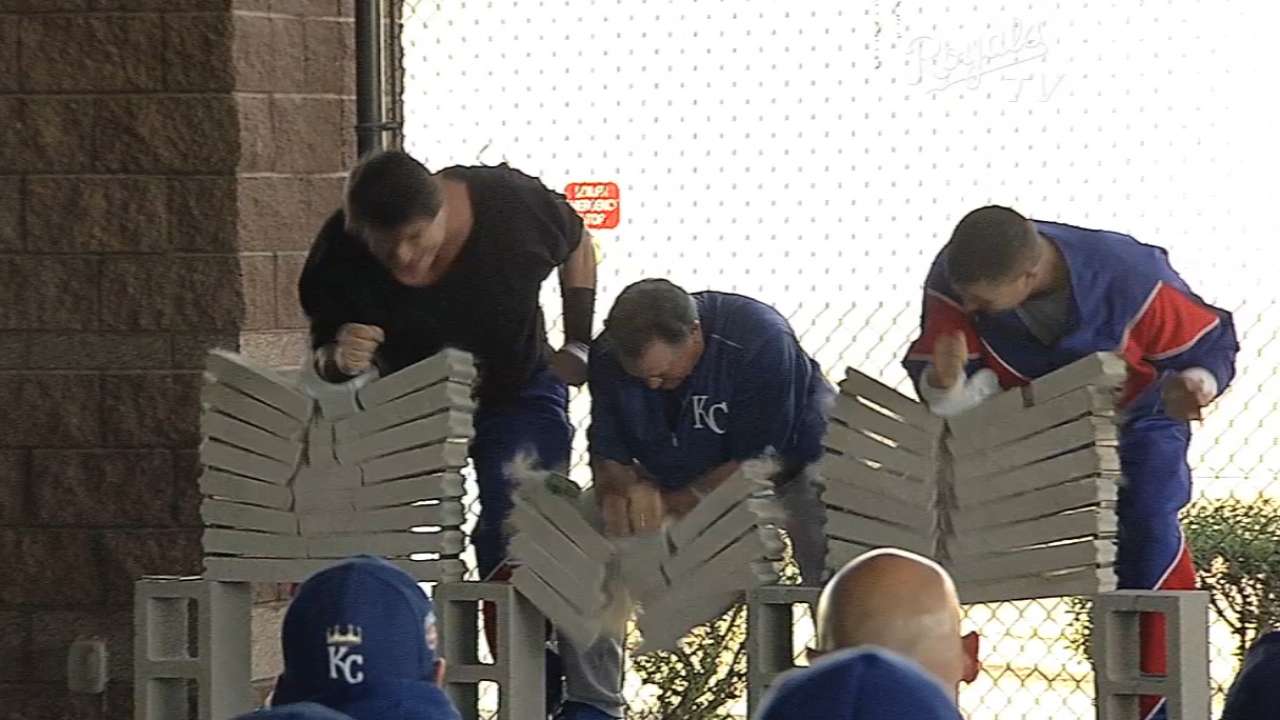 Royals stay motivated with feats of strength