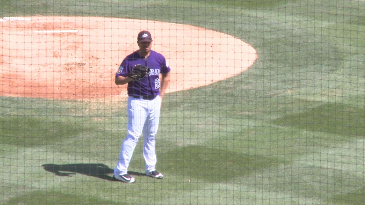 De La Rosa learns how to pitch, not just throw