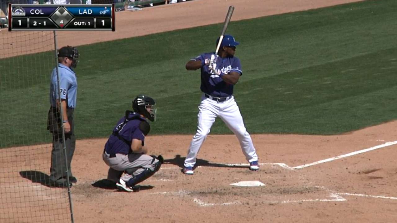 Puig homers vs. Rockies; Arenado keeps hitting