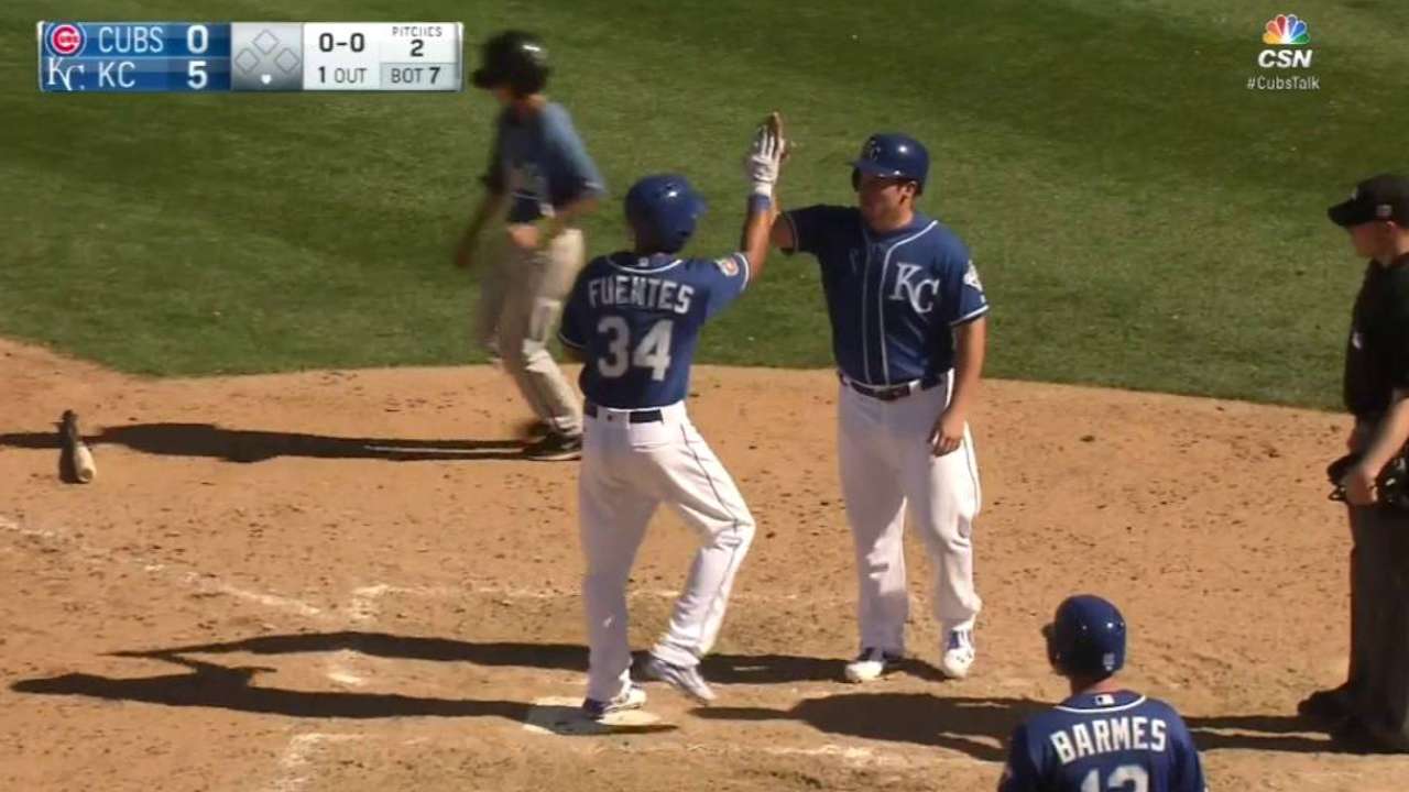 Fuentes' 4 RBIs spark potent Royals' offense