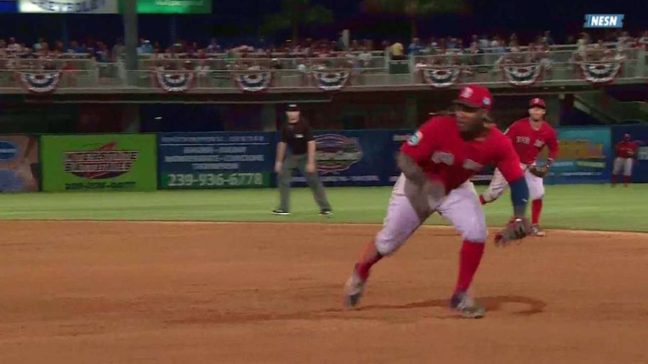 Hanley's diving stop