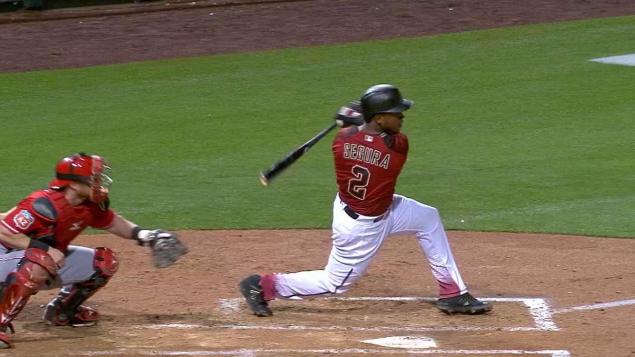 Goldy, Segura lead D-backs' deluge vs. Reds