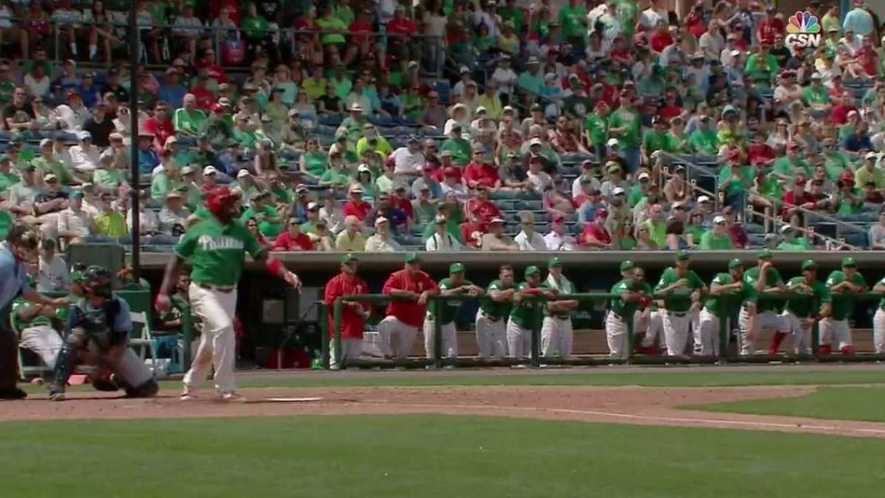 Howard's line-drive home run