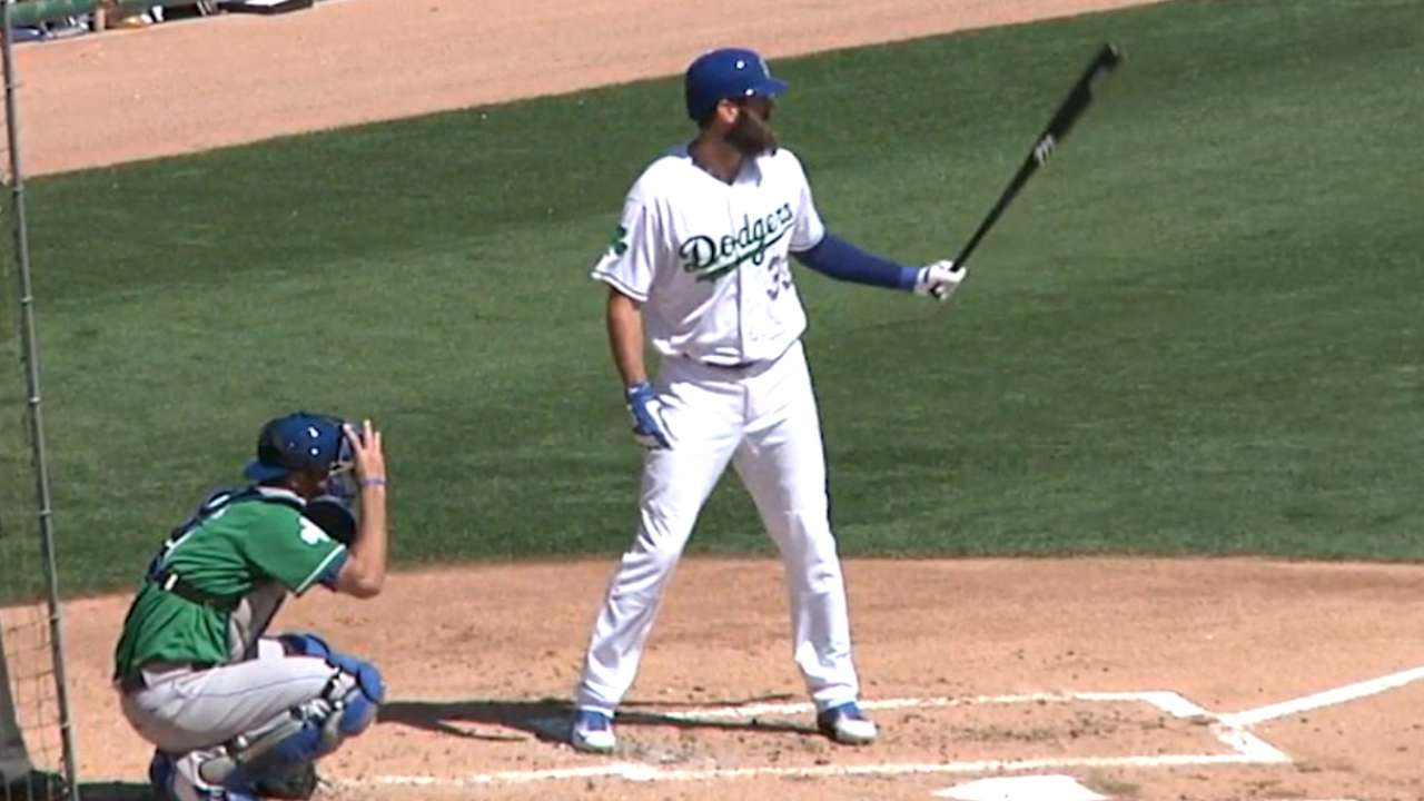 Van Slyke scratched with mild hip flexor