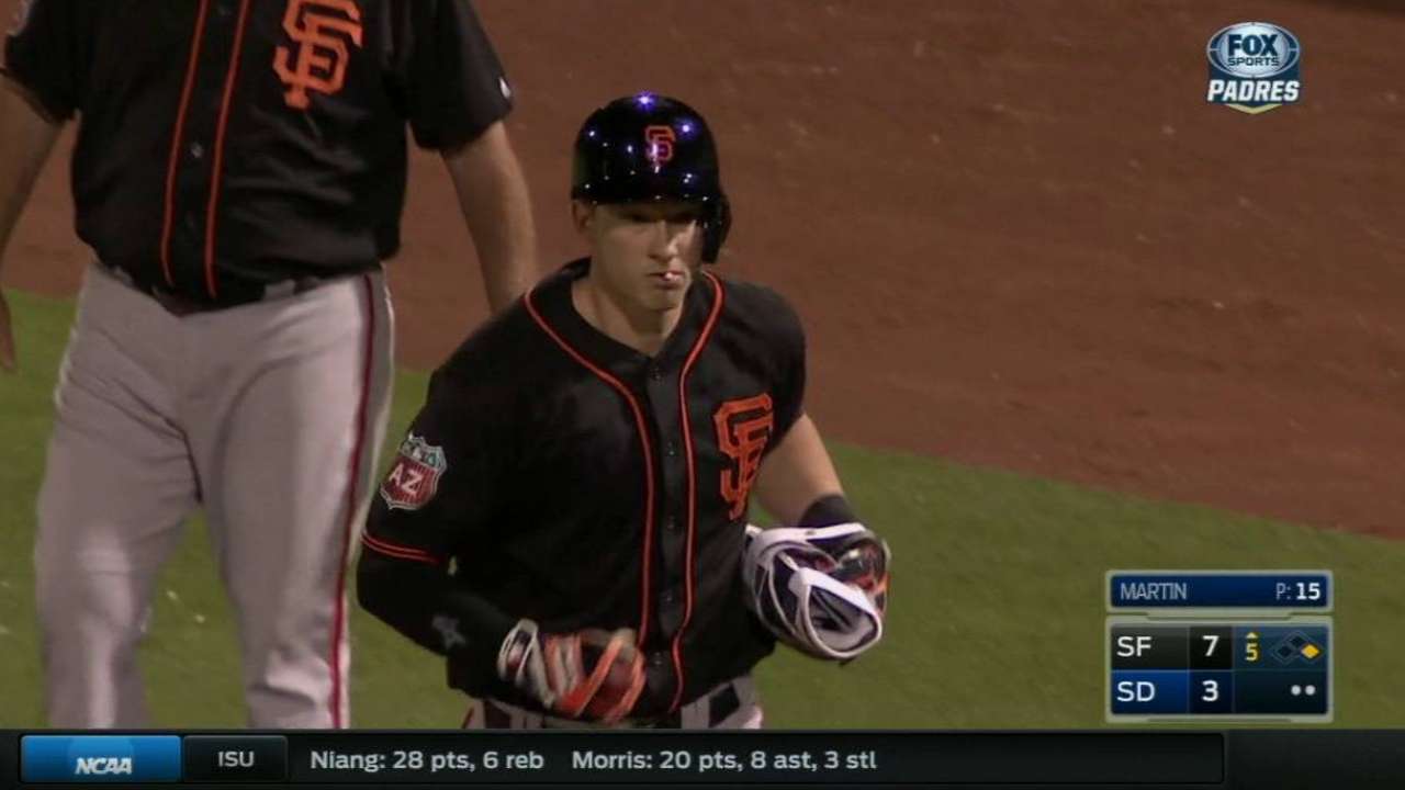Brown making case to back up Posey